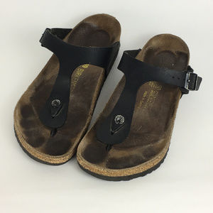 Birkenstock Gizeh thong Sandal 39 Black